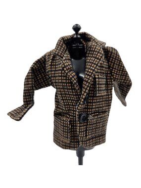 Plaid Jacket Homemade Male Fashion Doll Ken Read